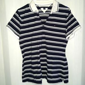 Tommy Hilfiger XL Navy/White Stripe Shirt
